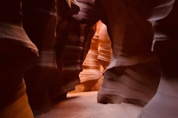 a person in a dark room